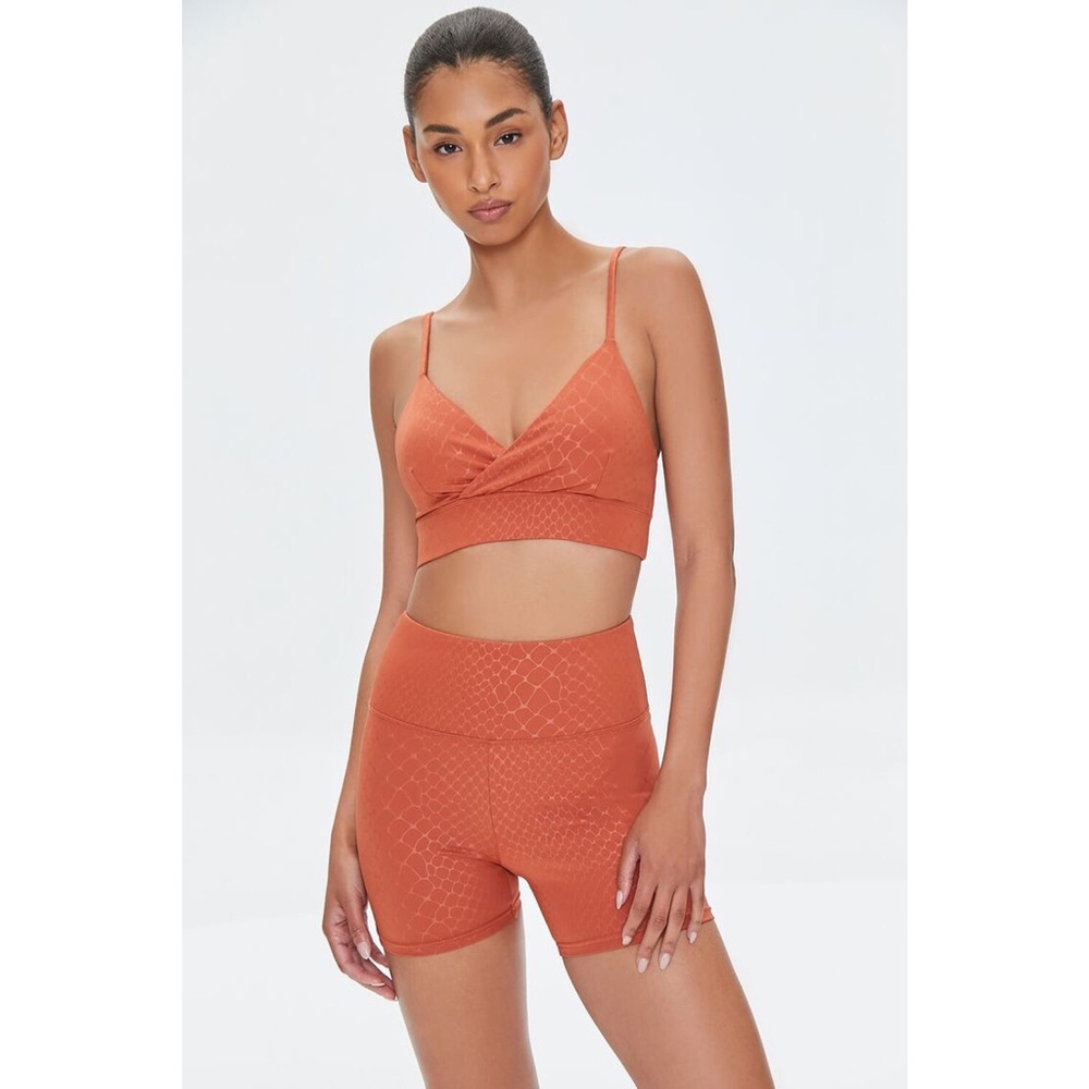 NWT Forever 21 Snake Print Workout Two Piece Set